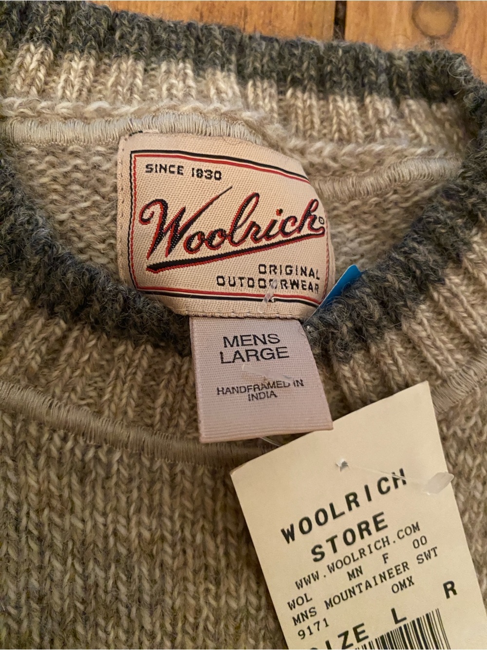 Vintage 90s dead stock New with tags Woolrich sweater size large - Picture 2 of 9